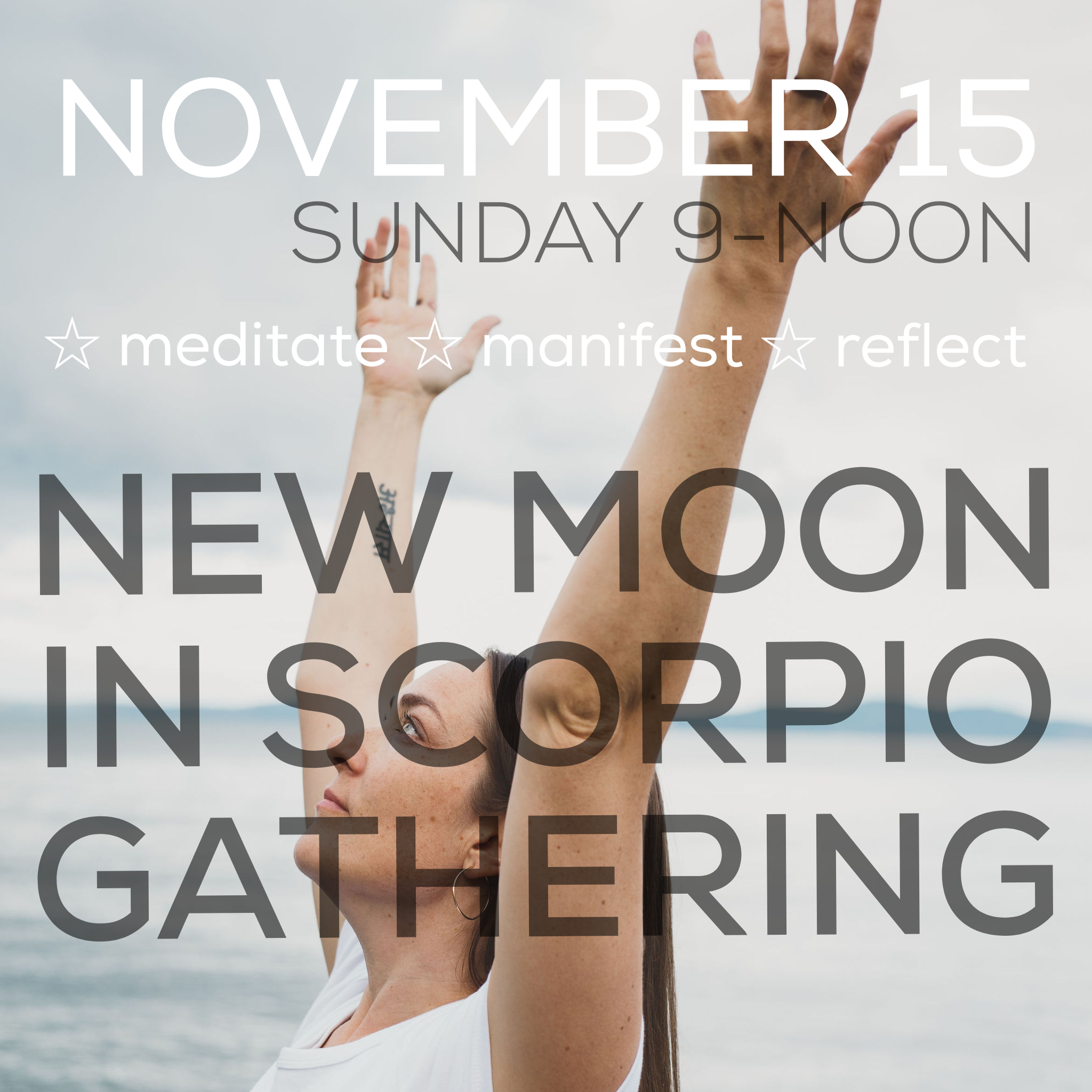 Michelle Yoga New Moon in scorpio workshop