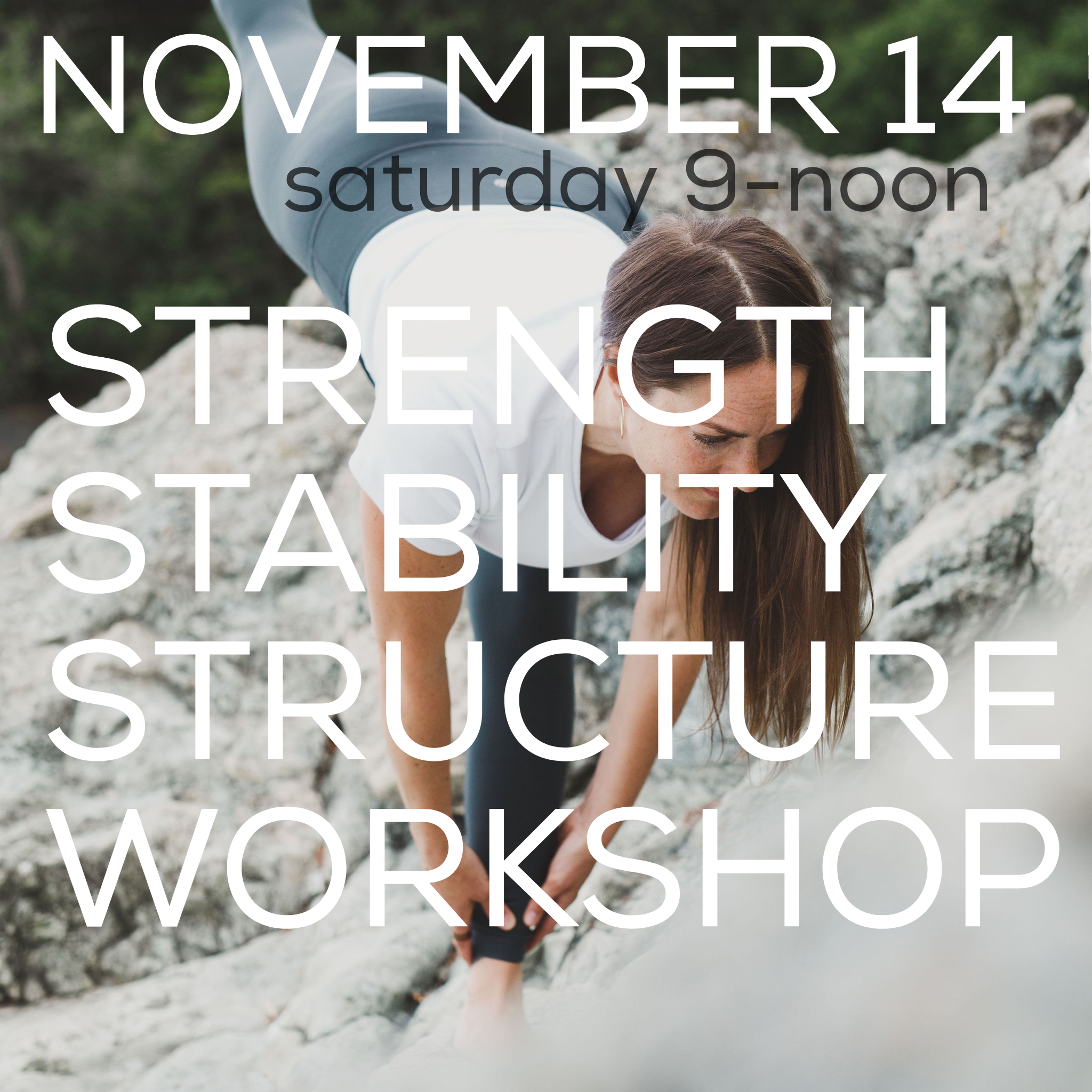 Michelle Yoga Strength Stability Structure workshop