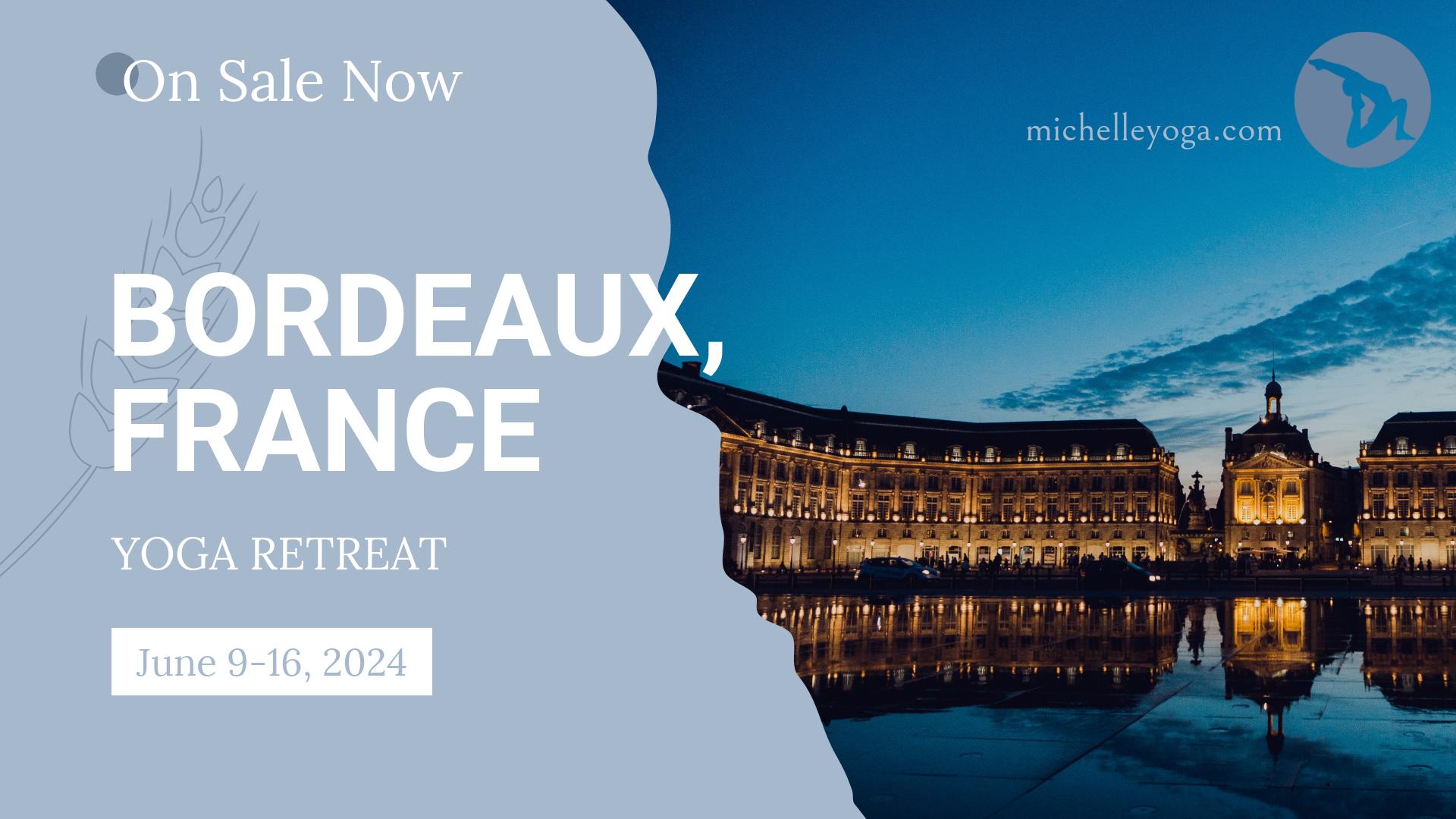 Michelle Yoga Bordeaux France Yoga Retreat June 2024